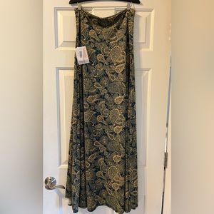 BNWT Lularoe Maxi dress/skirt yellow paisley